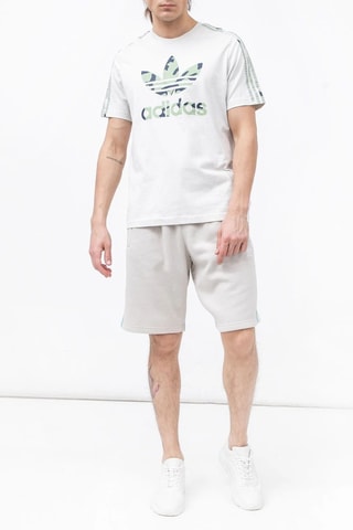 Short Camo Three Stripe - Lichtgrijs - Adidas