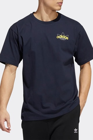 T-shirt Athletic Club - Marineblauw - Adidas