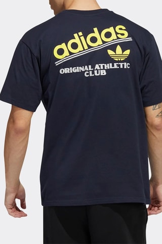 T-shirt Athletic Club - Marineblauw - Adidas