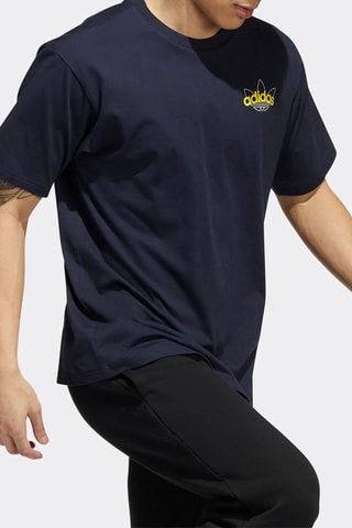 T-shirt Athletic Club - Marineblauw - Adidas