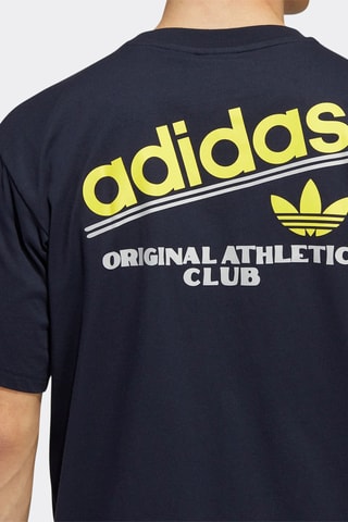 T-shirt Athletic Club - Marineblauw - Adidas