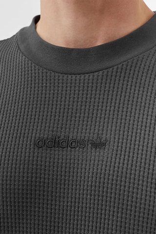 T-shirt Tonal Textures - Zwart en Antraciet - Adidas