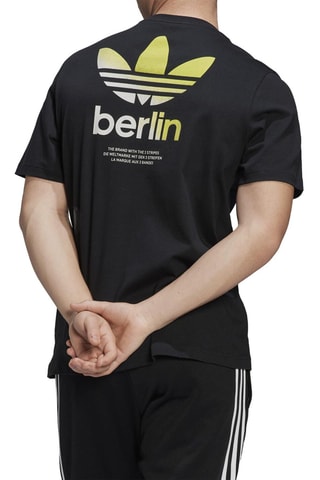 T-shirt Berlin - Zwart - Adidas