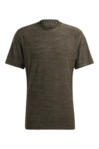 Trainingsshirt Essentials - Gemêleerd Kaki Adidas