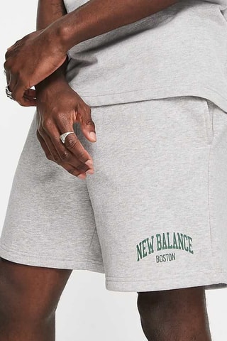 Short Collegiate - Gemêleerd Lichtgrijs - New Balance