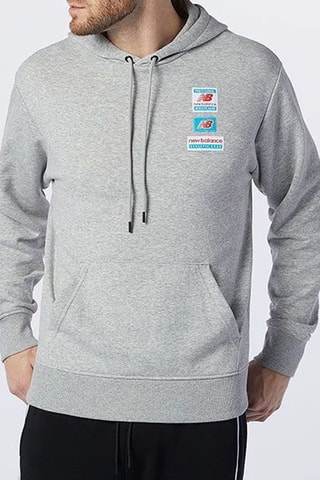 Sweater met Capuchon - Gemêleerd Lichtgrijs - New Balance