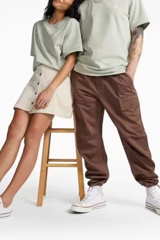 T-shirt - Zeegroen - Converse