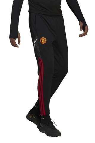 Voetbalbroek Manchester United FC - Zwart - Adidas