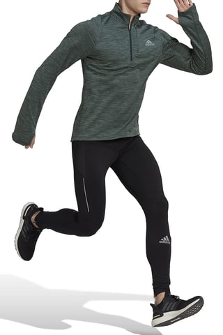 Hardloopsweater Icons - Donkergroen Adidas