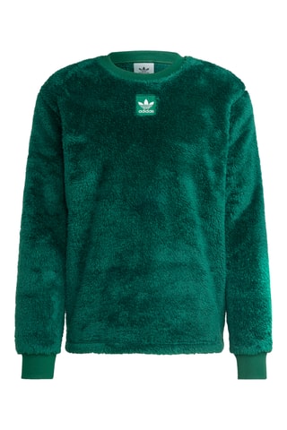 Fleece Sweater Originals Essentials fluffy - Groen - Adidas