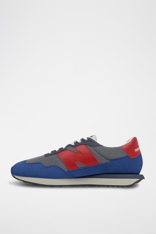 Nubuck Sneakers New Balance 237 - Donkerblauw en Rood - New Balance