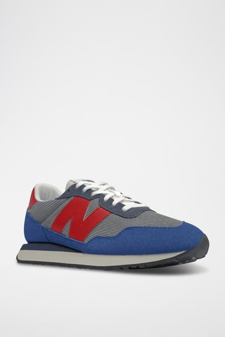 Nubuck Sneakers New Balance 237 - Donkerblauw en Rood - New Balance