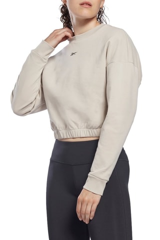 Korte Biologisch Katoenen Sweater DreamBlend - Beige