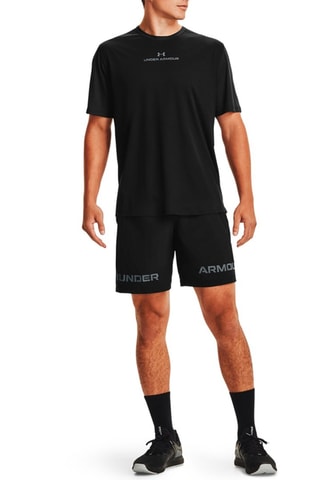 Short Woven Graphic WM Zwart