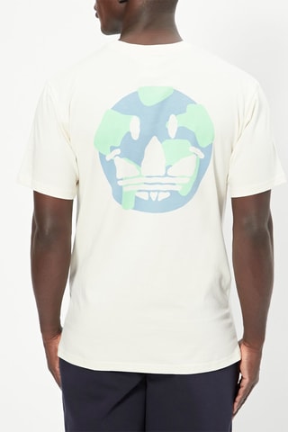 Biologisch Katoenen T-shirt Happy Earth Tee - Wit