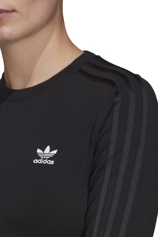 Crop top LS Tee Zwart