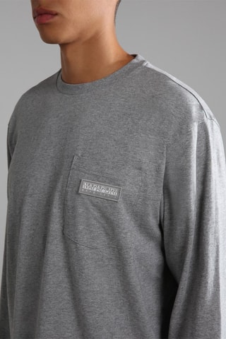 T-shirt S-Morgex Gemêleerd Grijs