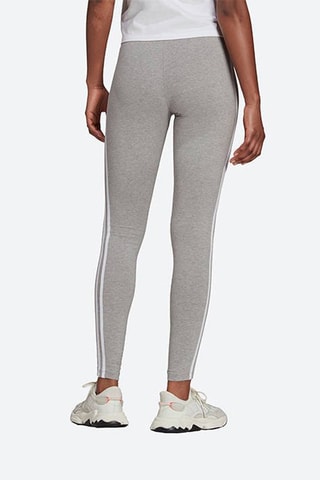 Legging Hoge Taille Classics 3-Stripes- Gemêleerd Lichtgrijs