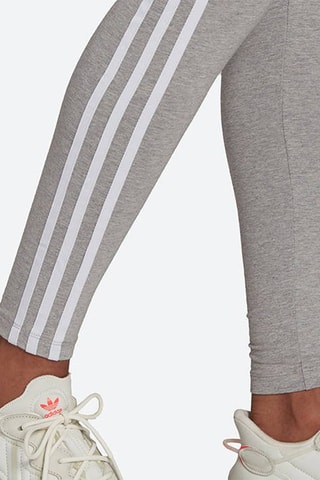 Legging Hoge Taille Classics 3-Stripes- Gemêleerd Lichtgrijs