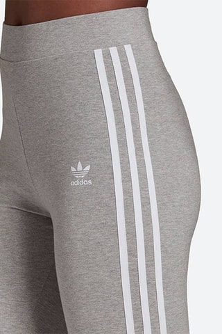 Legging Hoge Taille Classics 3-Stripes- Gemêleerd Lichtgrijs