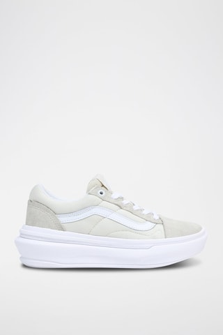 Leren Platform Sneakers UA Old Skool Overt CC- Beige en Wit