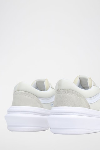 Leren Platform Sneakers UA Old Skool Overt CC- Beige en Wit