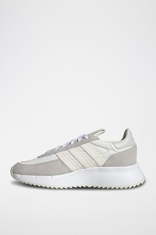 Leren Sneakers Retropy F2 Wit en Lichtgrjis