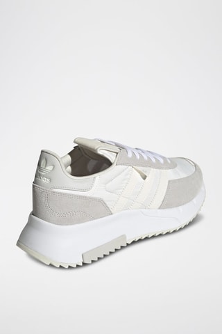 Leren Sneakers Retropy F2 Wit en Lichtgrjis