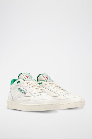 Leren Sneakers Club C Mid II Vintag  Wit