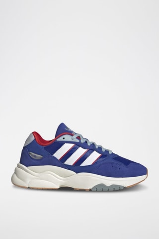 Leren Sneakers Retropy F90 Koningsblauw
