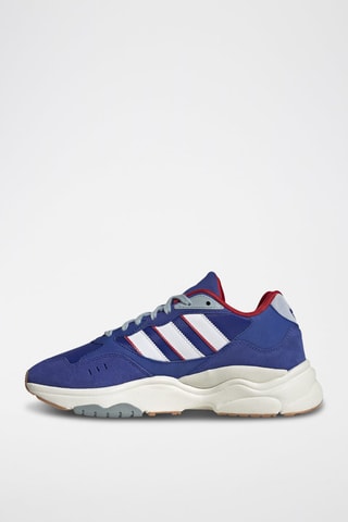 Leren Sneakers Retropy F90 Koningsblauw