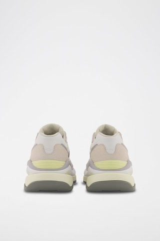 Leren Nubuck Sneakers 574 Lichtgrijs en Beige