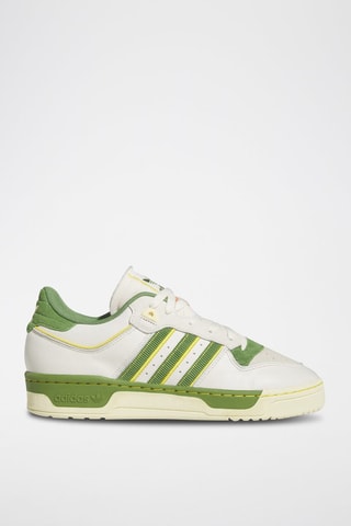 Leren Sneakers Rivalry Low 86 - Wit en Groen
