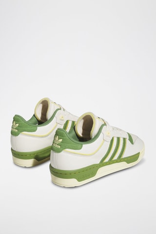 Leren Sneakers Rivalry Low 86 - Wit en Groen