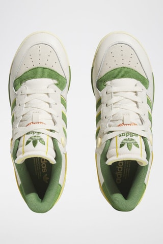 Leren Sneakers Rivalry Low 86 - Wit en Groen