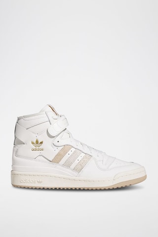 Hoge Leren Sneakers Forum 84 Hi - Wit en Beige
