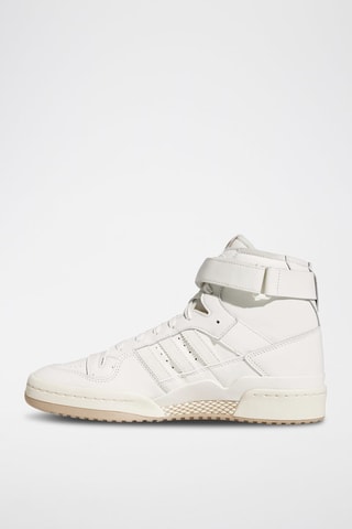 Hoge Leren Sneakers Forum 84 Hi - Wit en Beige