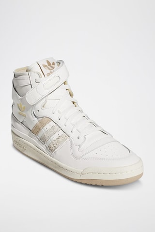 Hoge Leren Sneakers Forum 84 Hi - Wit en Beige