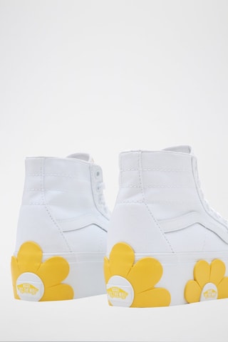 Hoge Platform Sneakers UA SK8-Hi Tapered Stacked - Wit
