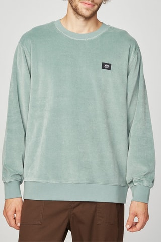 Trui Corduroy Crew Groen en Grijs