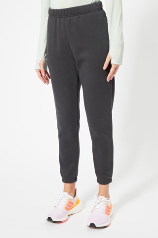 Biologisch Katoenen Joggingbroek W Sl Reg Pant - Gemêleerd Antraciet
