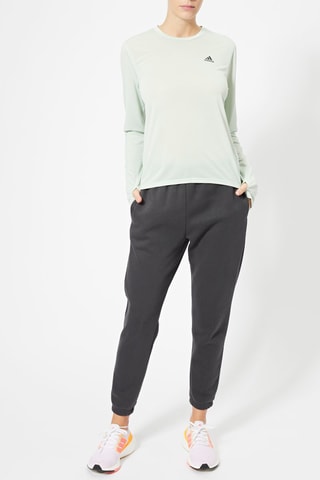 Biologisch Katoenen Joggingbroek W Sl Reg Pant - Gemêleerd Antraciet