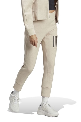 Broek met Hoge Taille Gemêleerd Beige