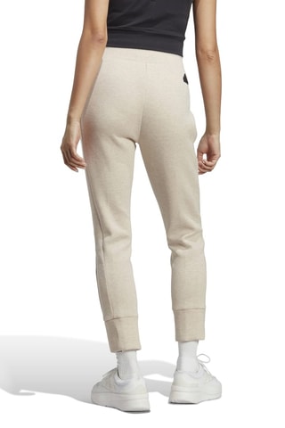 Broek met Hoge Taille Gemêleerd Beige