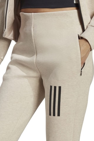 Broek met Hoge Taille Gemêleerd Beige