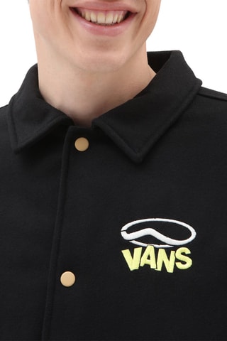 Wollen Baseball Jasje Thomas Zwart en Beige