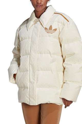 Gewatteerde Jas Monogram Puffer Wit