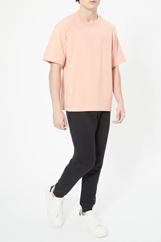 Biologisch Katoenen T-shirt C Zalmkleurig