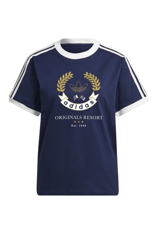 T-shirt Graphic Marineblauw