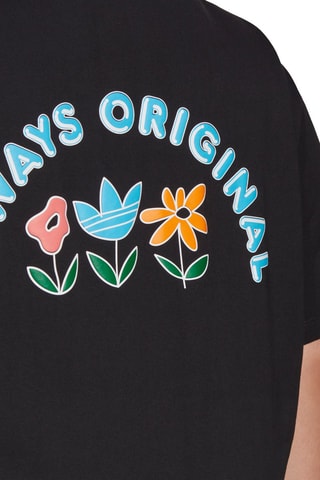 T-shirt oversize Graphic Zwart